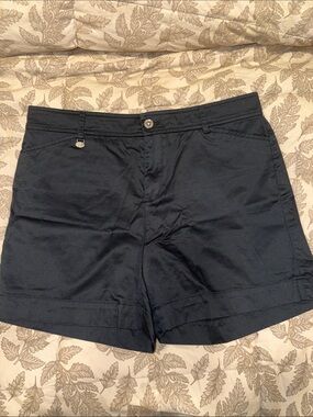 Ralph Lauren Black Tailored Cotton Shorts